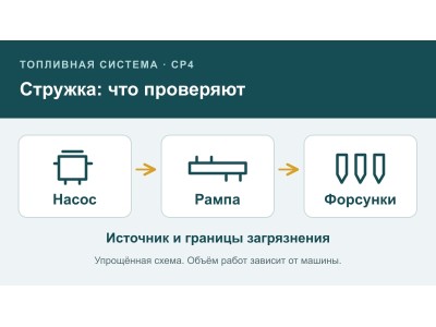 Bosch CP4 и стружка: что проверять в топливной системе