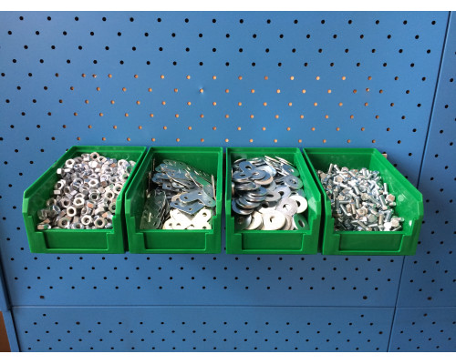 Органайзер настенный Стелла-техник V-2-650-зеленый , 4 ящика V-2