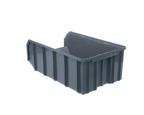 Пластиковый ящик Стелла-техник V-4-серый 502х305х184мм, 20 литров