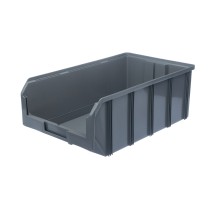 Пластиковый ящик Стелла-техник V-4-серый 502х305х184мм, 20 литров