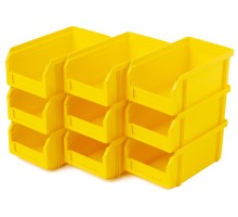 Пластиковый ящик Стелла-техник V-1-К9-желтый , 180х310х140мм, комплект 9 штук