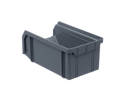 Пластиковый ящик Стелла-техник V-1-серый 172х102х75мм, 1 литр