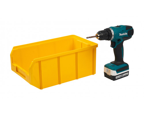 Пластиковый ящик Стелла-техник V-3-желтый 342х207x143мм, 9,4 литра