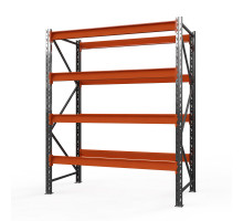 Стеллаж металлический Оптима, 2500x2500x785 мм. Ярусы: 4 шт. без настила