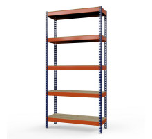 Стеллаж металлический Профи-Т 2500x1845x455 мм. Ярусы: фанера усил. 5 шт.