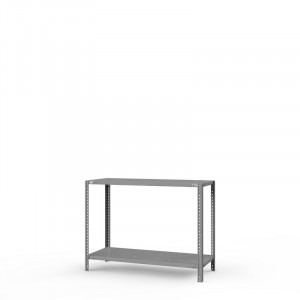 Стеллаж металлический ТС Лайт, 1000x700x600 мм. Полки: 2 шт. метал. перф.