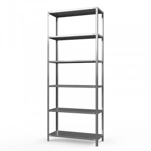 Стеллаж оцинкованный ТС Лайт, 2500x1000x400 мм., 6 полок