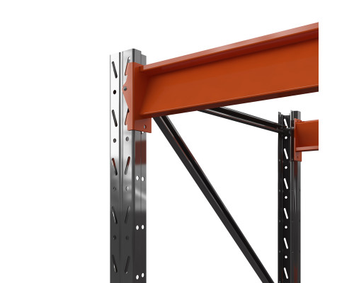 Стеллаж металлический Оптима, 3000x1530x785 мм. Ярусы: 3 шт. без настила