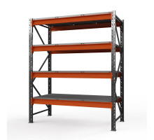 Стеллаж металлический Оптима, 2500x1250x785 мм. Ярусы: 4 шт. метал.
