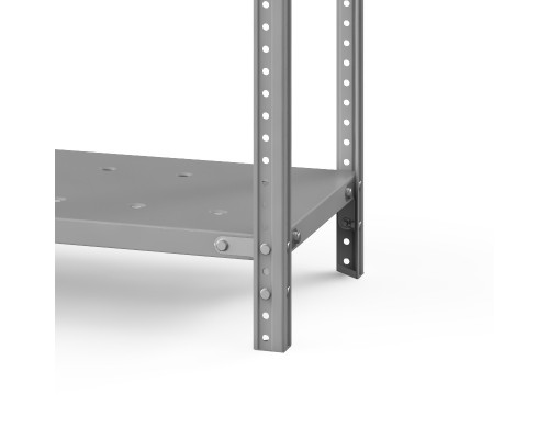 Стеллаж металлический ТС Лайт, 2500x1000x600 мм. Полки: 5 шт. метал. перф.