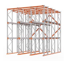 Стеллаж набивной паллетный (5000х4540х5000 мм), 3 линии, 3 яруса.
