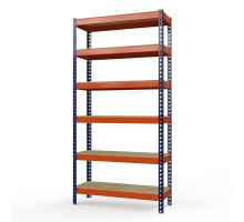 Стеллаж металлический Профи-Т 3000x1240x655 мм. Ярусы: фанера 6 шт.