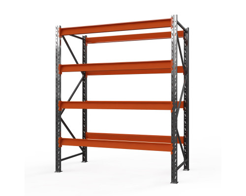 Стеллаж металлический Оптима, 3500x1250x785 мм. Ярусы: 4 шт. без настила
