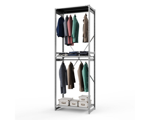 Стеллаж металлический ТСУ Универсал, 3000x1060x600 мм.Штанги: 2шт. Полки: метал. усил. 3 шт.