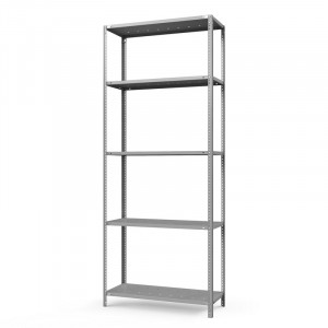Стеллаж металлический ТС Лайт, 2500x700x600 мм. Полки: 5 шт. метал. перф.