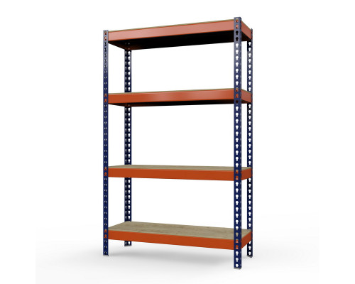 Стеллаж металлический Профи-Т 2000x1240x655 мм. Ярусы: фанера 4 шт.