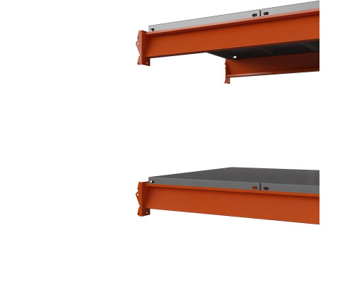 Секция приставная стеллажа металлического Оптима, 3500x2500x785 мм. Ярусы: 6 шт. метал.