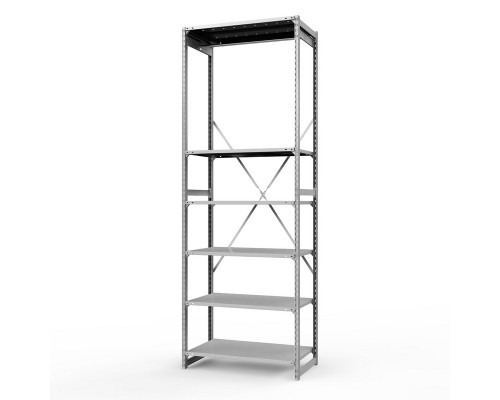Стеллаж металлический ТСУ Универсал, 3000x1060x500 мм.Штанги: 1шт. Полки: метал. усил. перф. 6 шт.