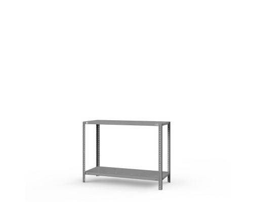 Стеллаж металлический ТС Лайт, 1000x700x800 мм. Полки: 2 шт. метал. перф.