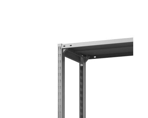 Стеллаж металлический ТСУ Универсал, 2500x1060x600 мм. Полки: метал. усил. 5 шт.