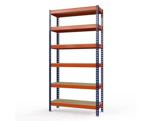 Стеллаж металлический Профи-Т 3000x1240x455 мм. Ярусы: фанера 6 шт.