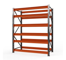Стеллаж металлический Оптима, 3500x2500x785 мм. Ярусы: 6 шт. без настила