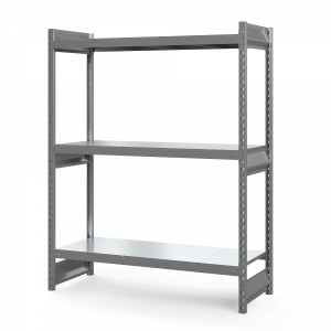 Стеллаж грузовой СГ Ультра (2500х1800х500 мм) 3 яруса, цинк