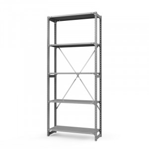 Стеллаж металлический ТСУ Универсал, 2500x760x600 мм. Полки: метал. усил. 5 шт.