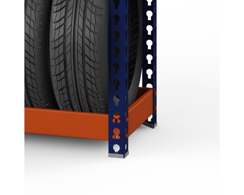 Стеллаж металлический Профи-Т для шин 3000x1540x500 мм. Ярусы:   5 шт.