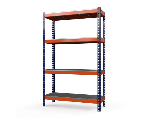 Стеллаж металлический Профи-Т 2500x1240x500 мм. Ярусы: оцинк. мет. перф.  4 шт.