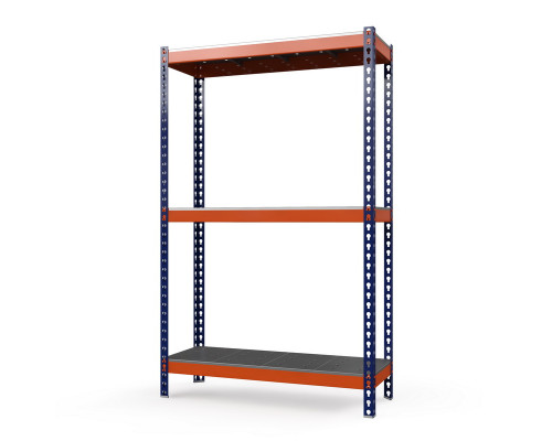 Стеллаж металлический Профи-Т 2000x1240x1005 мм. Ярусы: оцинк. мет. перф.  3 шт.