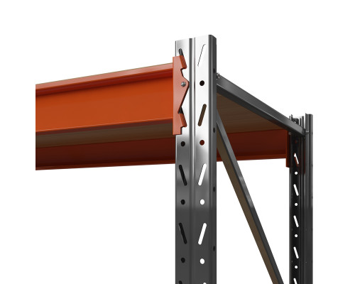 Стеллаж металлический Оптима, 2500x1530x785 мм. Ярусы: 4 шт. фанера