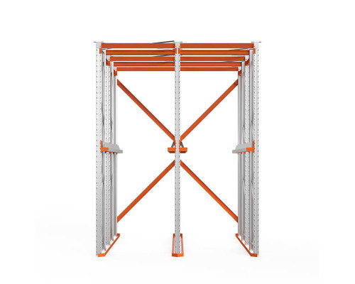 Стеллаж набивной паллетный (4000х3060х4000 мм), 2 линии, 2 яруса