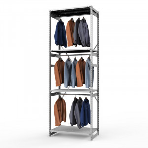 Стеллаж металлический ТСУ Универсал, 3000x1060x500 мм.Штанги: 3шт. Полки: метал. усил. перф. 4 шт.