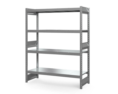 Стеллаж грузовой СГ Ультра (2500х1800х500 мм) 4 яруса, цинк