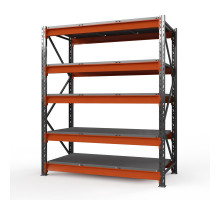 Стеллаж металлический Оптима, 2500x1530x785 мм. Ярусы: 5 шт. метал.