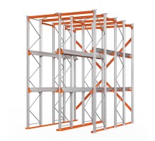 Стеллаж набивной паллетный (4500х3060х4000 мм), 2 линии, 3 яруса