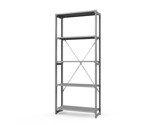 Стеллаж металлический ТСУ Универсал, 2500x1060x500 мм. Полки: метал. 5 шт.