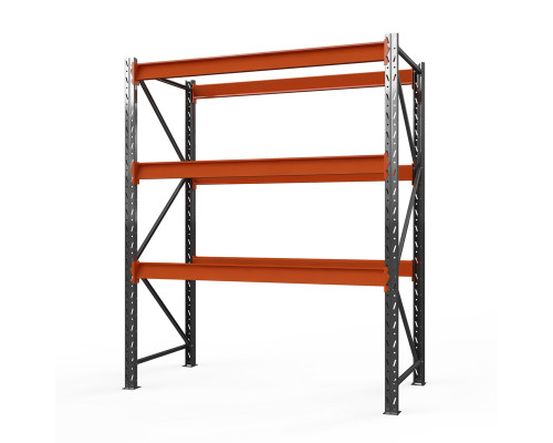 Стеллаж металлический Оптима, 2500x1250x785 мм. Ярусы: 3 шт. без настила