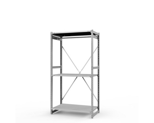 Стеллаж металлический ТСУ Универсал, 2000x1060x500 мм.Штанги: 1шт. Полки: метал. усил. 3 шт.