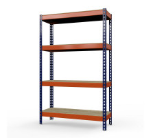 Стеллаж металлический Профи-Т 2000x1240x500 мм. Ярусы: фанера 4 шт.