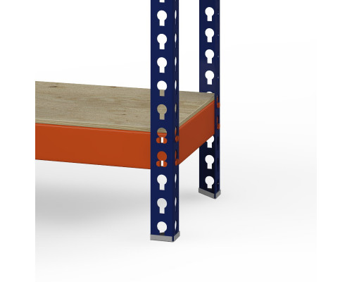 Стеллаж металлический Профи-Т 2500x1845x655 мм. Ярусы: фанера 4 шт.