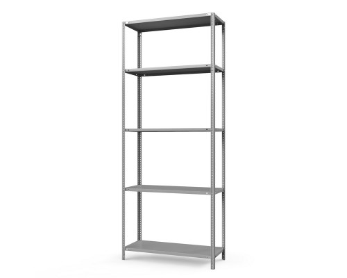 Стеллаж металлический ТС Лайт, 2500x1000x400 мм. Полки: 5 шт. метал.