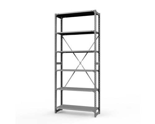 Стеллаж металлический ТСУ Универсал, 3000x1060x600 мм. Полки: метал. усил. 6 шт.