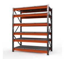 Стеллаж металлический Оптима, 4000x1250x785 мм. Ярусы: 6 шт. метал.