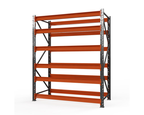 Стеллаж металлический Оптима, 3500x1530x785 мм. Ярусы: 6 шт. без настила