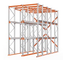 Стеллаж набивной паллетный (4500х3060х5000 мм), 2 линии, 3 яруса