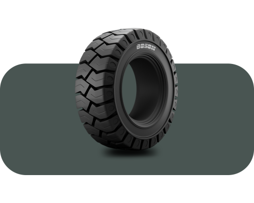 18X7-8 BOSON 16H SOLID (QH) с буртом — цельнолитая шина для вилочного погрузчика