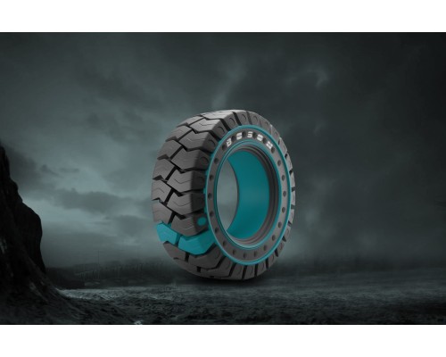 18X7-8 BOSON 16H SOLID (QH) с буртом — цельнолитая шина для вилочного погрузчика